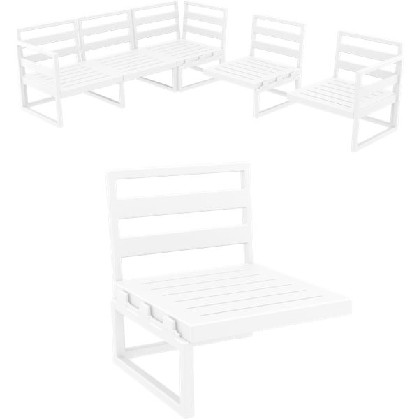 Siesta Mykonos Extension Part - White