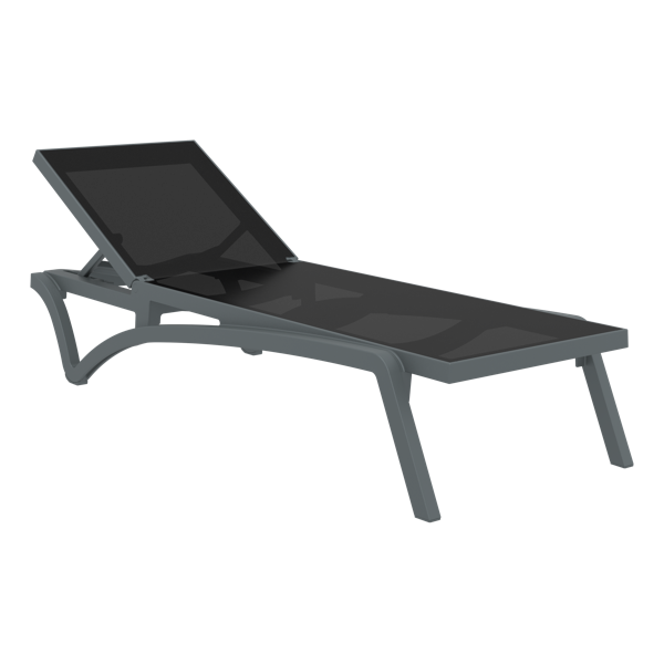 Siesta Pacific Sun Lounger - Anthracite/Black