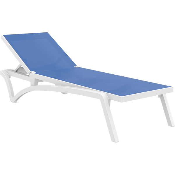 Siesta Pacific Sun Lounger - White/Blue