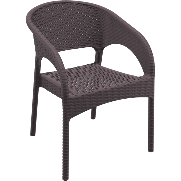 Siesta Panama Arm Chair - Chocolate