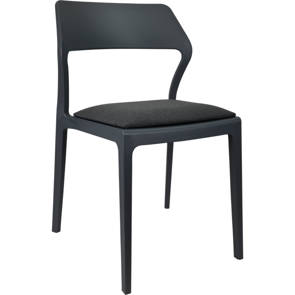 Siesta Snow Chair - Anthracite with Anthracite Fabric Cushion