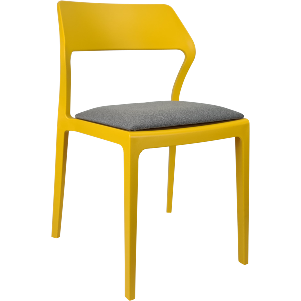 Siesta Snow Chair - Mango with Taupe Fabric Cushion