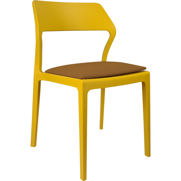 Siesta Snow Chair - Mango with Orange Fabric Cushion