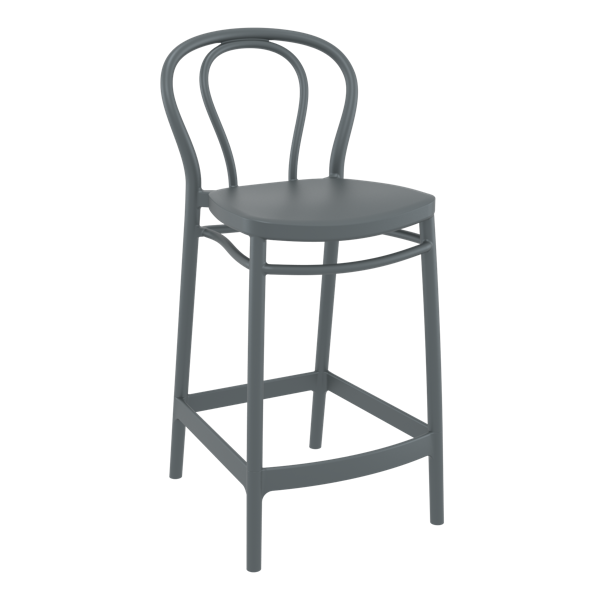 Siesta Victor Bar Stool 65cm (Counter Height) - Anthracite