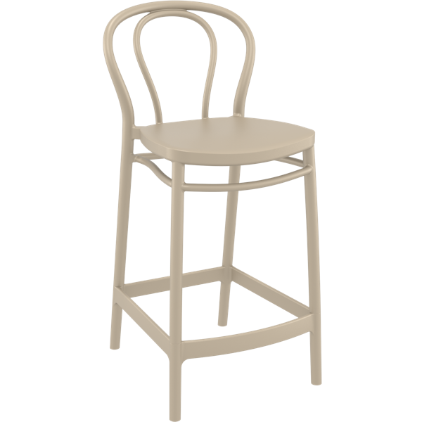 Siesta Victor Bar Stool 65cm (Counter Height) - Taupe