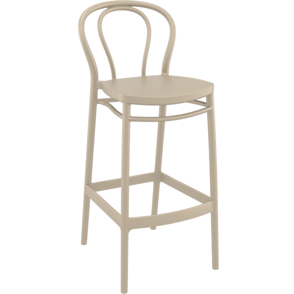 Siesta Victor Bar Stool 75cm (Dry Bar Height) - Taupe