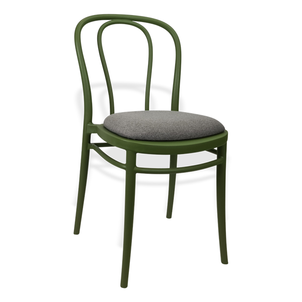 Siesta Victor Chair - Olive Green with Taupe Fabric Cushion