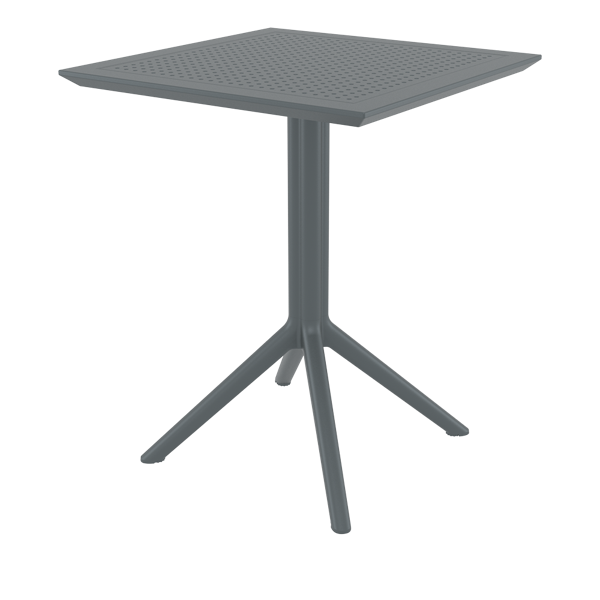 Siesta Sky Folding Table 60 Square - Anthracite