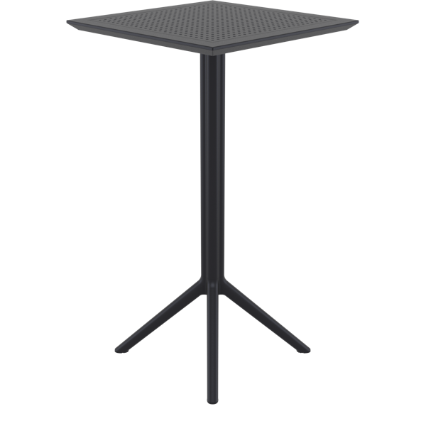 Siesta Sky Folding BAR Table 60 Square - Black