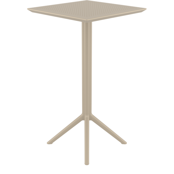 Siesta Sky Folding BAR Table 60 Square - Taupe
