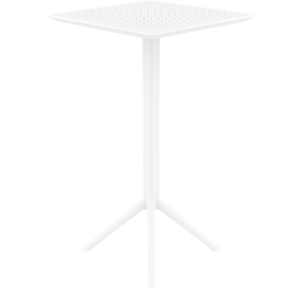 Siesta Sky Folding BAR Table 60 Square - White