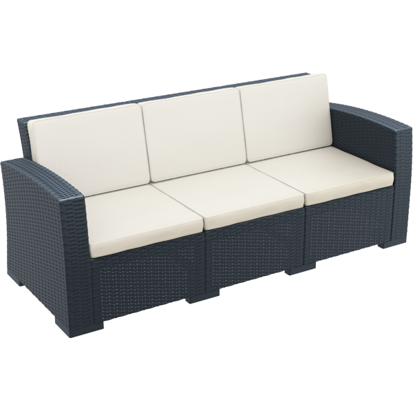 Siesta Monaco Lounge Sofa XL - Anthracite with cushion