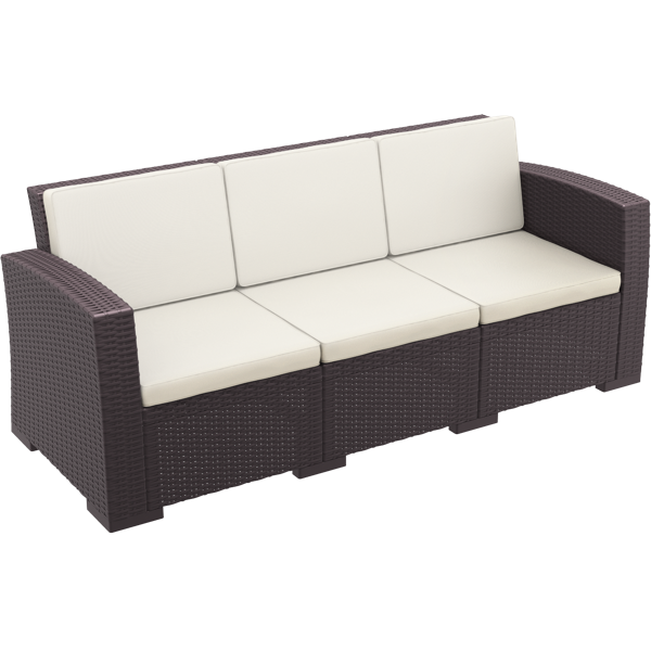 Siesta Monaco Lounge Sofa XL - Chocolate with cushion