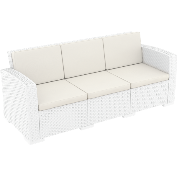 Siesta Monaco Lounge Sofa XL - White with cushion