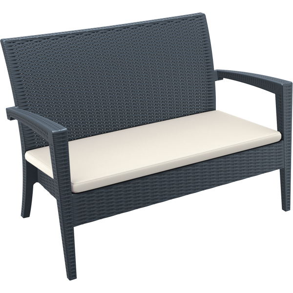 Siesta Miami (Tequila) Lounge Sofa - Anthracite with Cushion