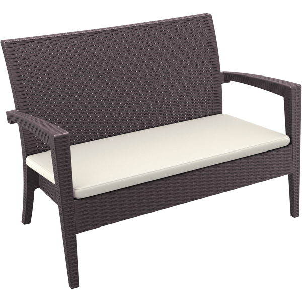 Siesta Miami (Tequila) Lounge Sofa - Chocolate with Cushion