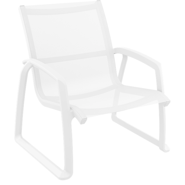 Siesta Pacific Lounge Arm Chair - White