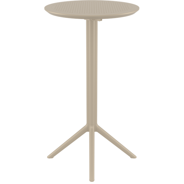 Siesta Sky Folding BAR Table 60 Round - Taupe