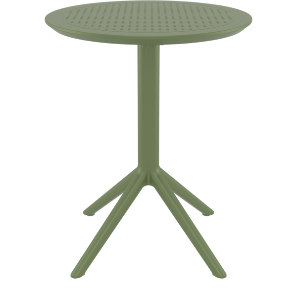 Siesta Sky Folding Table 60 Round - Olive Green