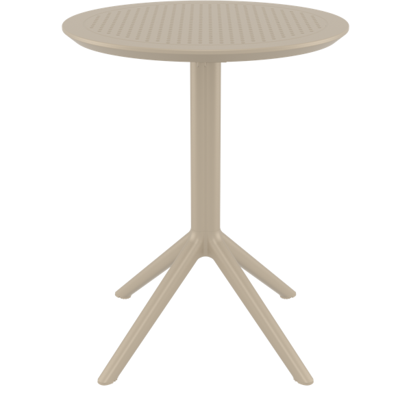 Siesta Sky Folding Table 60 Round - Taupe