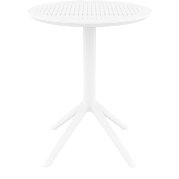 Siesta Sky Folding Table 60 Round - White