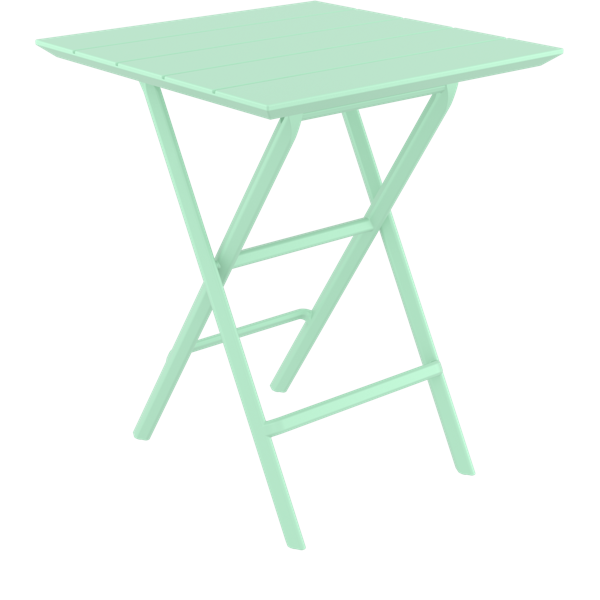 Siesta Helen Folding Table 60 Square - Opaline Green