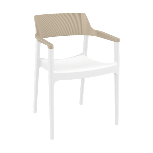 Siesta Tulum Armchair - White/Taupe