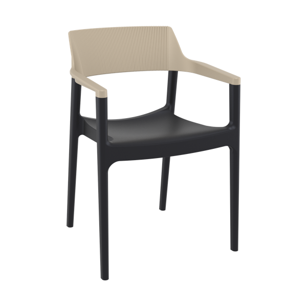 Siesta Tulum Armchair - Black/Taupe