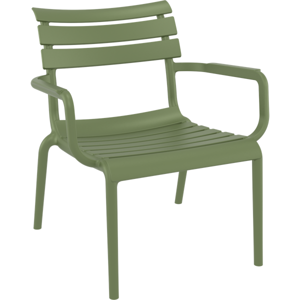 Siesta Paris Lounge Armchair - Olive Green