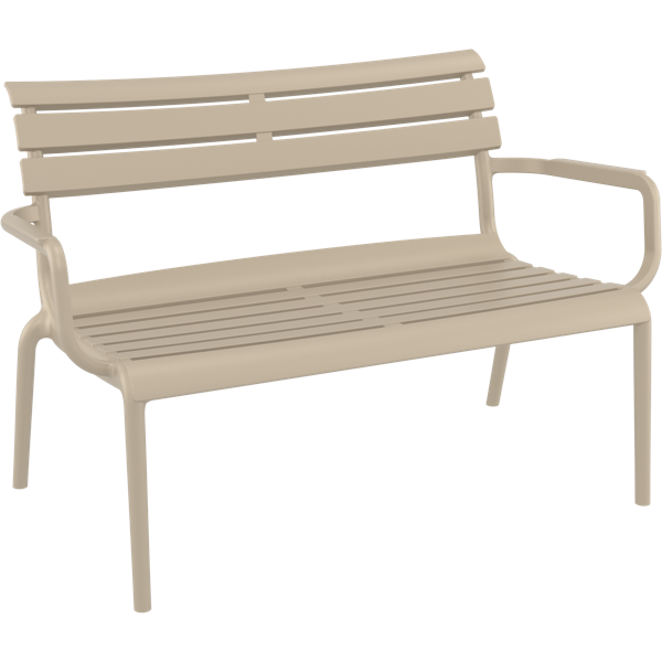 Siesta Paris 2 Seat Bench Seat - Taupe