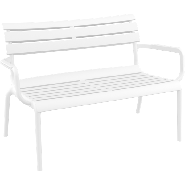 Siesta Paris 2 Seat Bench Seat - White