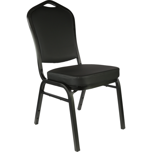Durafurn Function Chair - Black Vinyl / Black Frame