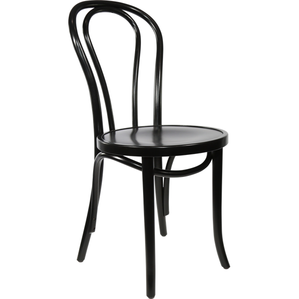 Paged Bentwood Chair - Black
