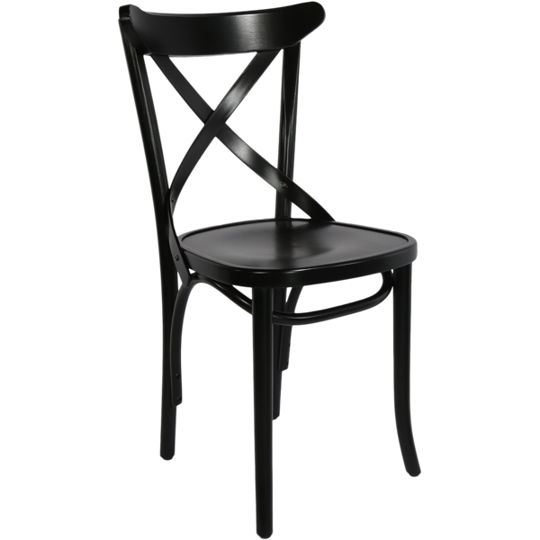 Paged Crossback Chair - Black