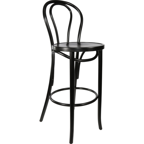 Paged Bentwood 750 Stool - Black