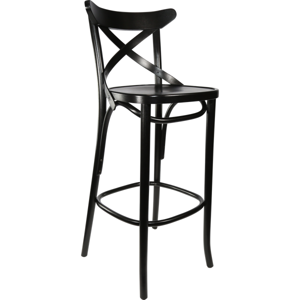 Paged Crossback 750 Stool - Black