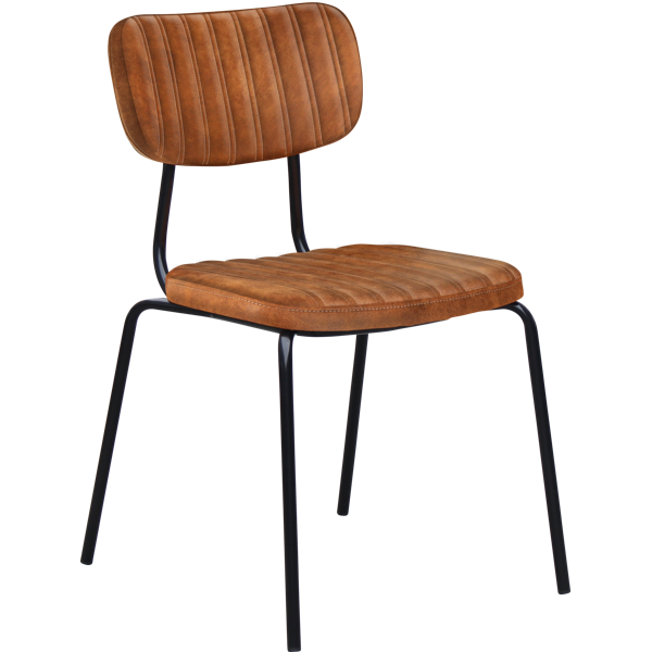 Durafurn Tiramisu Chair - Black Frame /  Tan Fabric