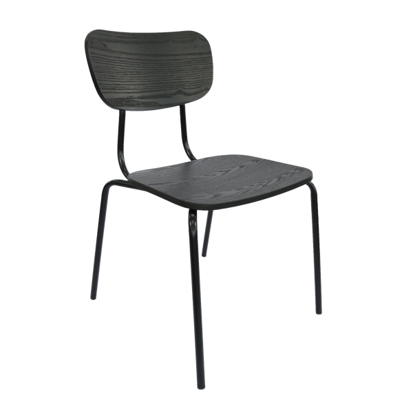 Durafurn Tiramisu Chair - Black Frame / Black Ply