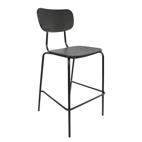 Durafurn Tiramisu Barstool - Black Frame / Black Ply