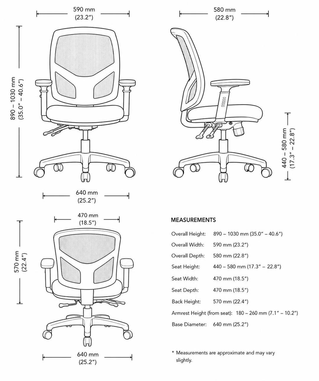 Flow Mesh Fully Ergonomic Office Chair