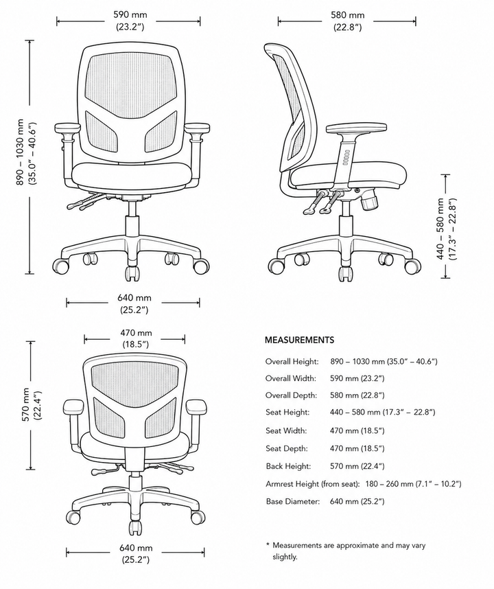 Flow Mesh Fully Ergonomic Office Chair