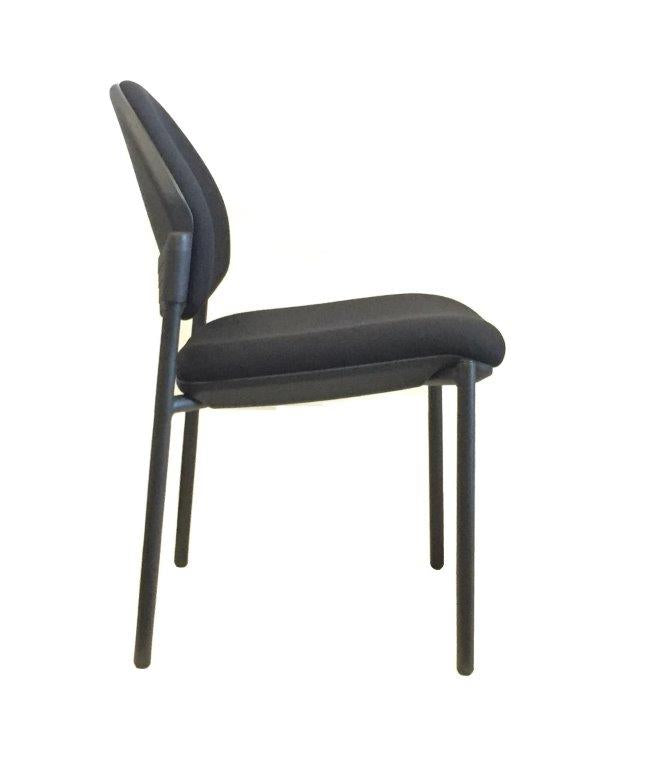 Galaxy Visitor Meeting Chair Stackable Black