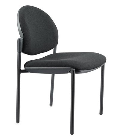 Galaxy Visitor Meeting Chair Stackable Black
