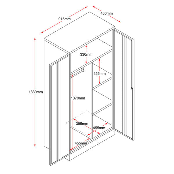 GO Heavy Duty Wardrobe Unit