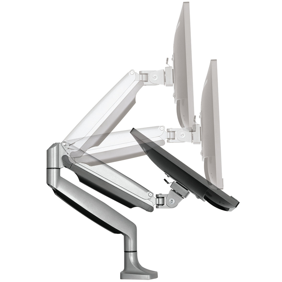 Ergo Spring Silver Single Monitor Arm