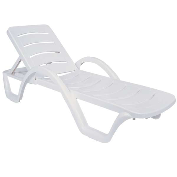 Siesta Havana Sun Lounger - White (1 Year Warranty)