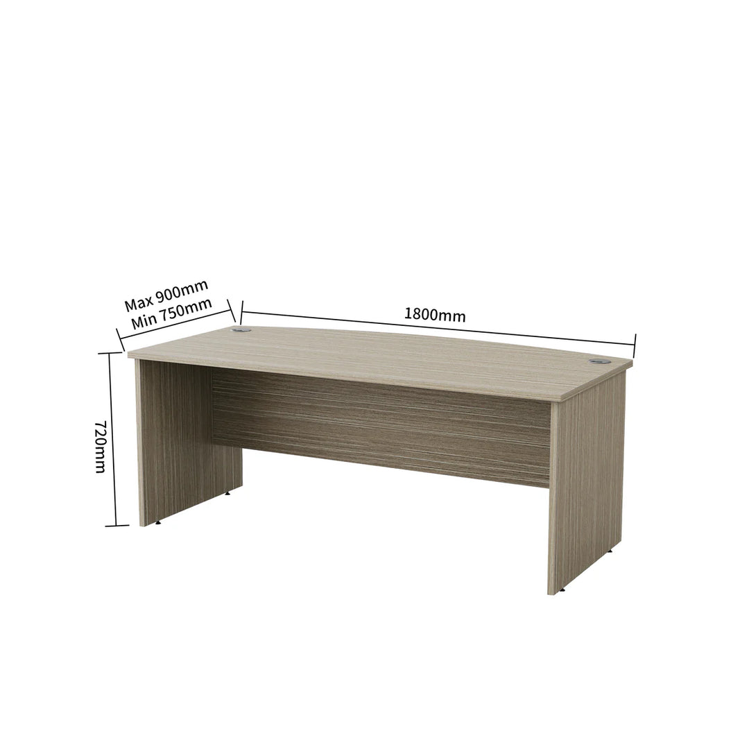 Active Bow Front Executive Desk