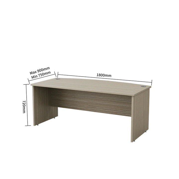 Active Bow Front Executive Desk