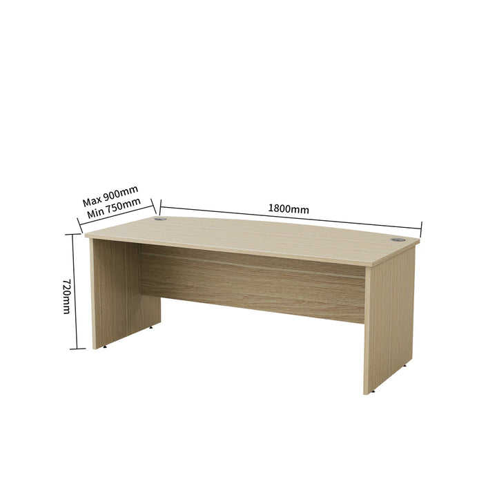Active Bow Front Executive Desk