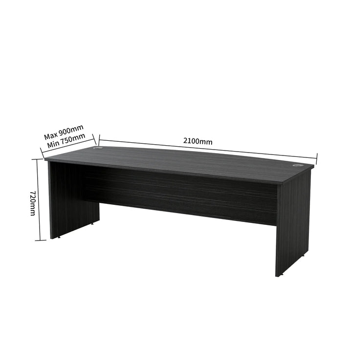 Active Bow Front Executive Desk